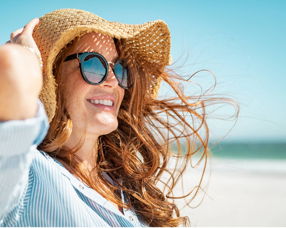 na peeling in de zon